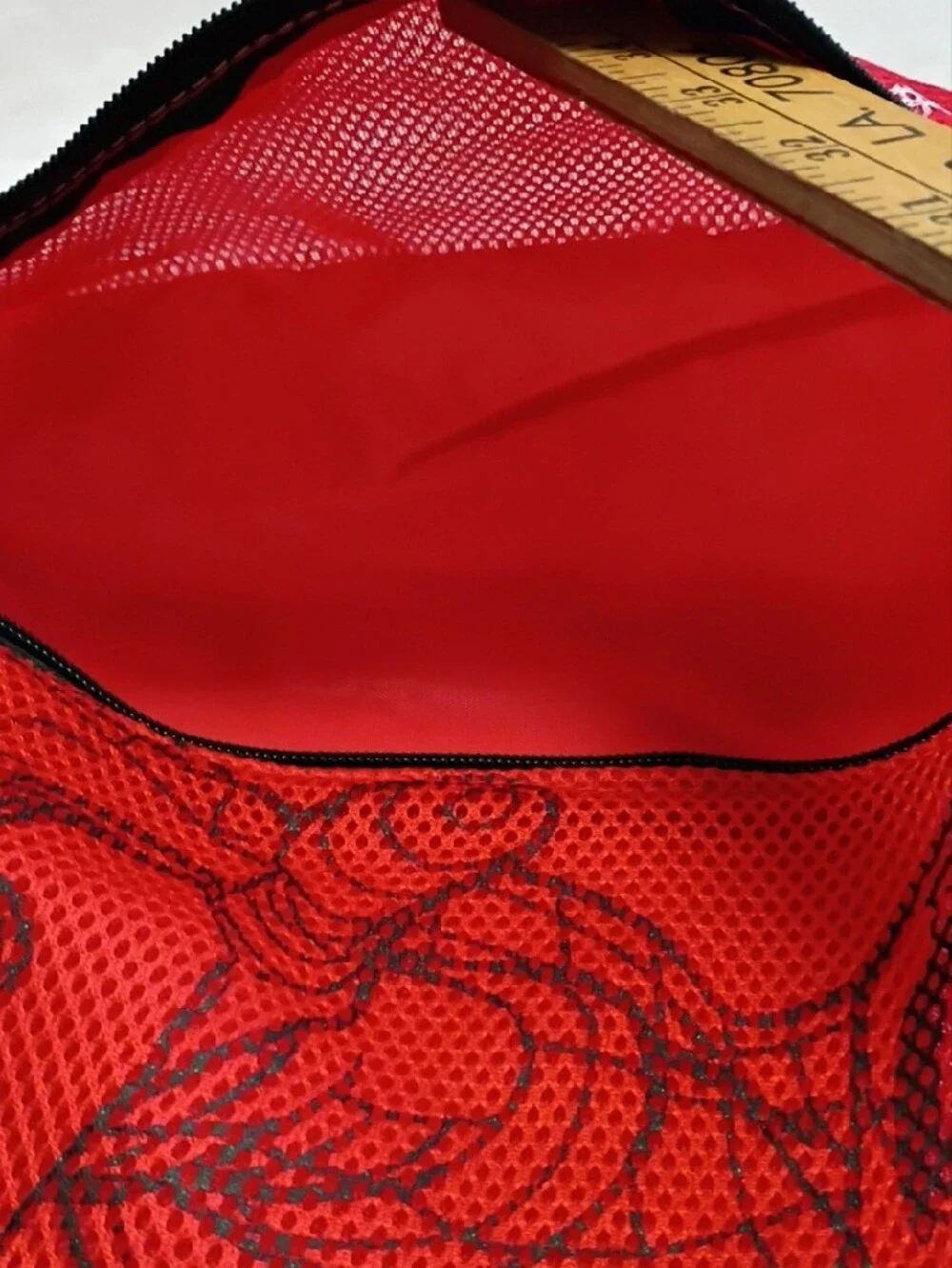 Marvel Red Spider-Man Drawstring Backpack with Holographic Trim